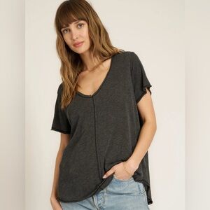 Project Social T Dark Gray V-Neck Tee small (medium)
